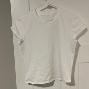 Like new lululemon white organic cotton baby tee